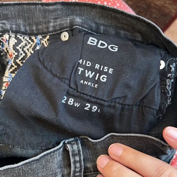 Bdg mid rise ankle black jeans 28 - Picture 6 of 7